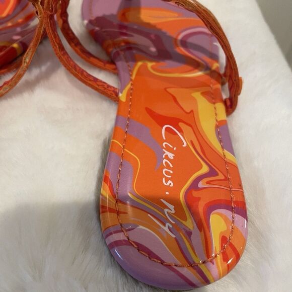 Circus NY Sam Edelman Women’s Sandals Shoes Size 7 Tie Dye Thong Flip Flops NEW - Picture 7 of 16